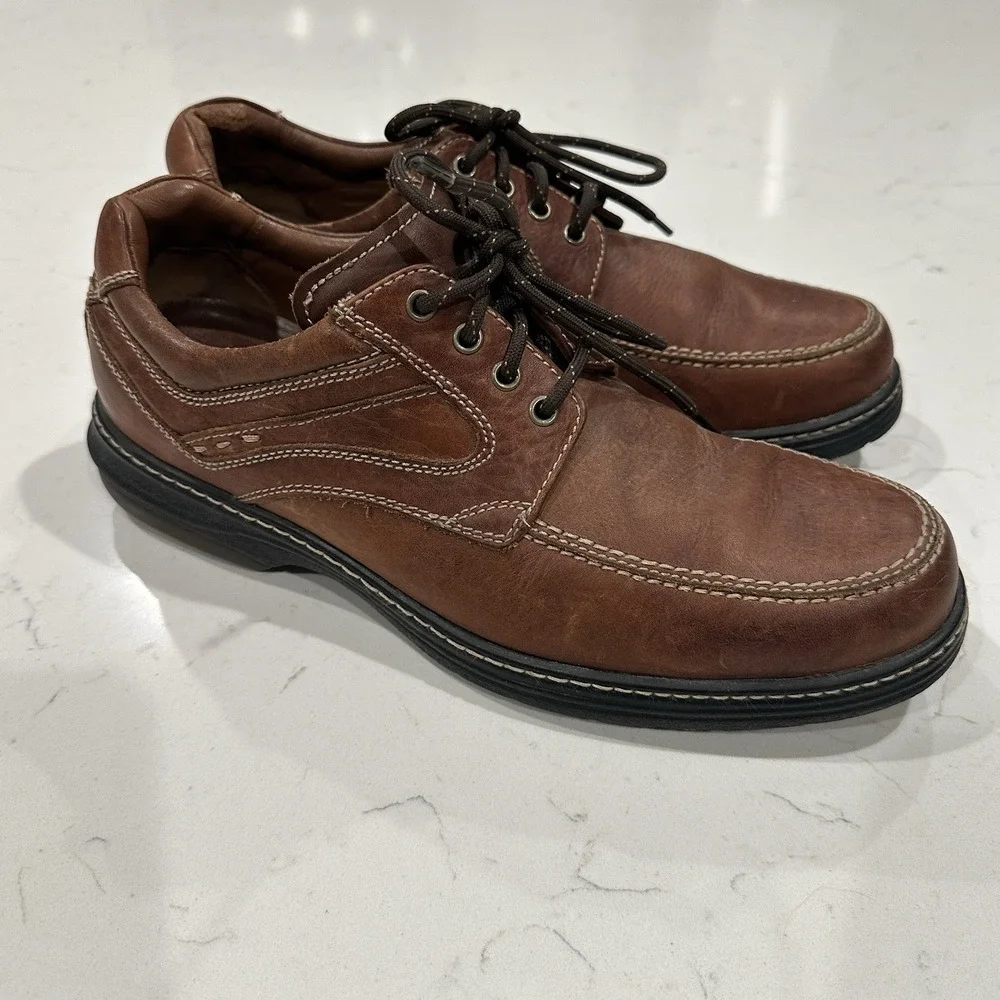 Johnston & Murphy XC4 Waterproof Brown Leather Oxford Shoes 10.5M 25-1074